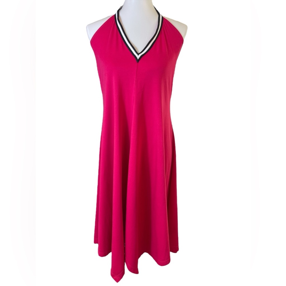 Cynthia Rowley Womens Red Halter Handkerchief Style Dress Size Medium NWT - Picture 4 of 15